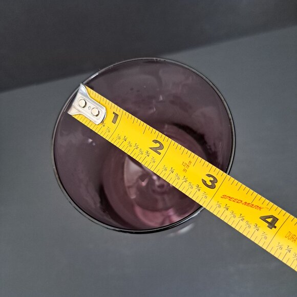 Artland Amethyst Cherry Blossom Wine Glass 8 5/8" Etched Purple Goblet Elegant - Picture 14 of 15